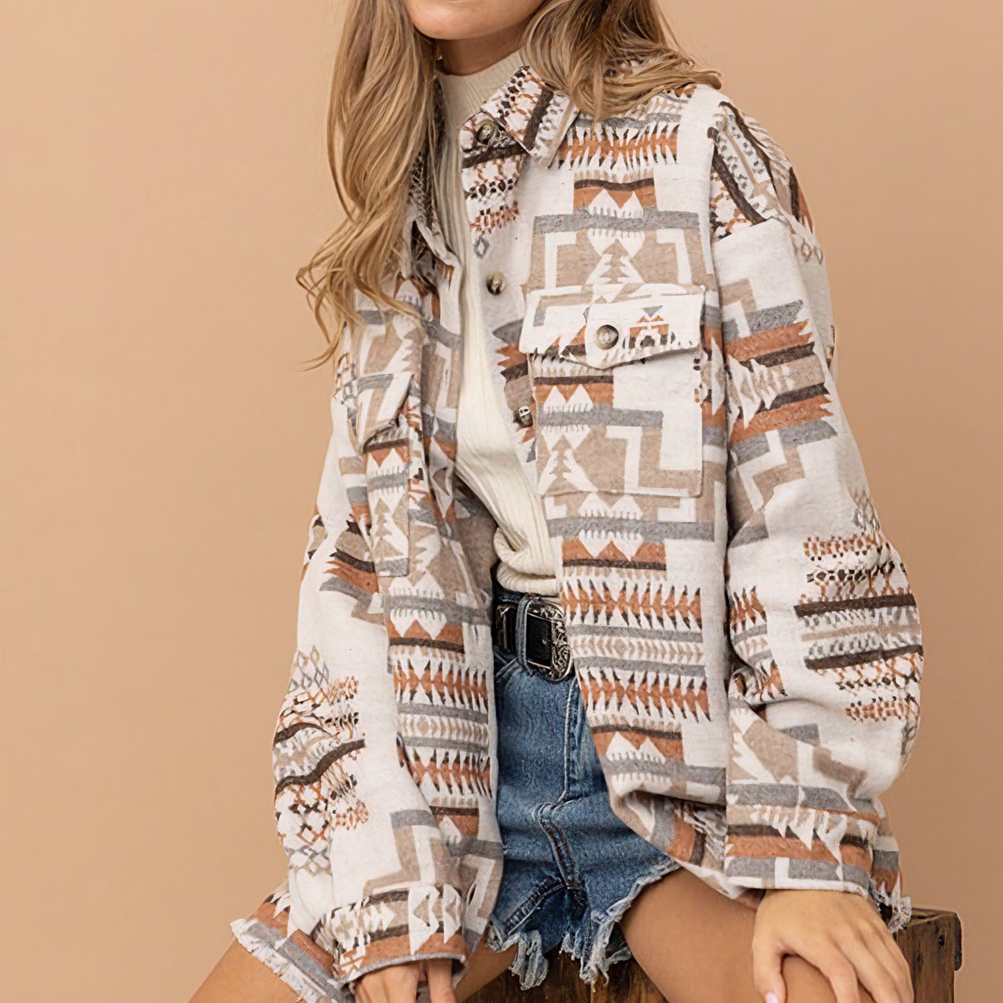 Aztec Western Shacket