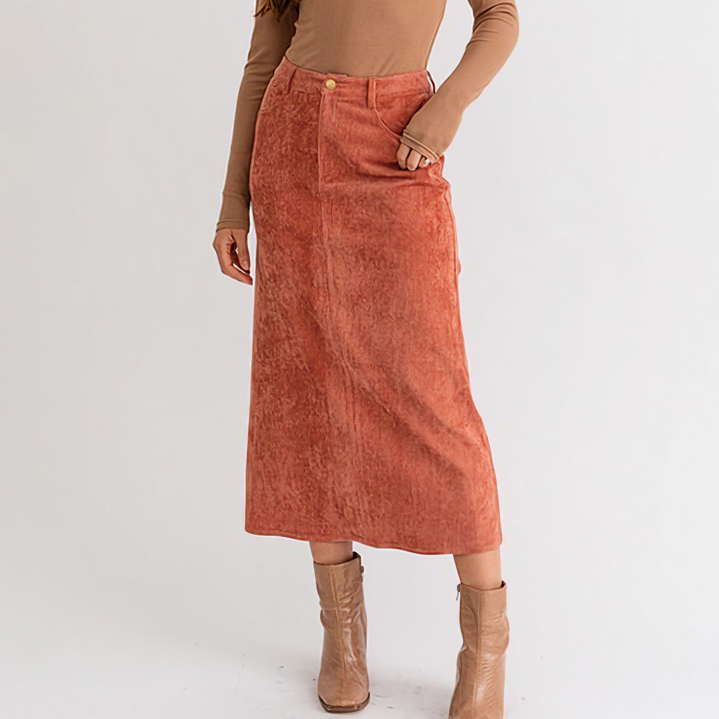 Cord Maxi Skirt