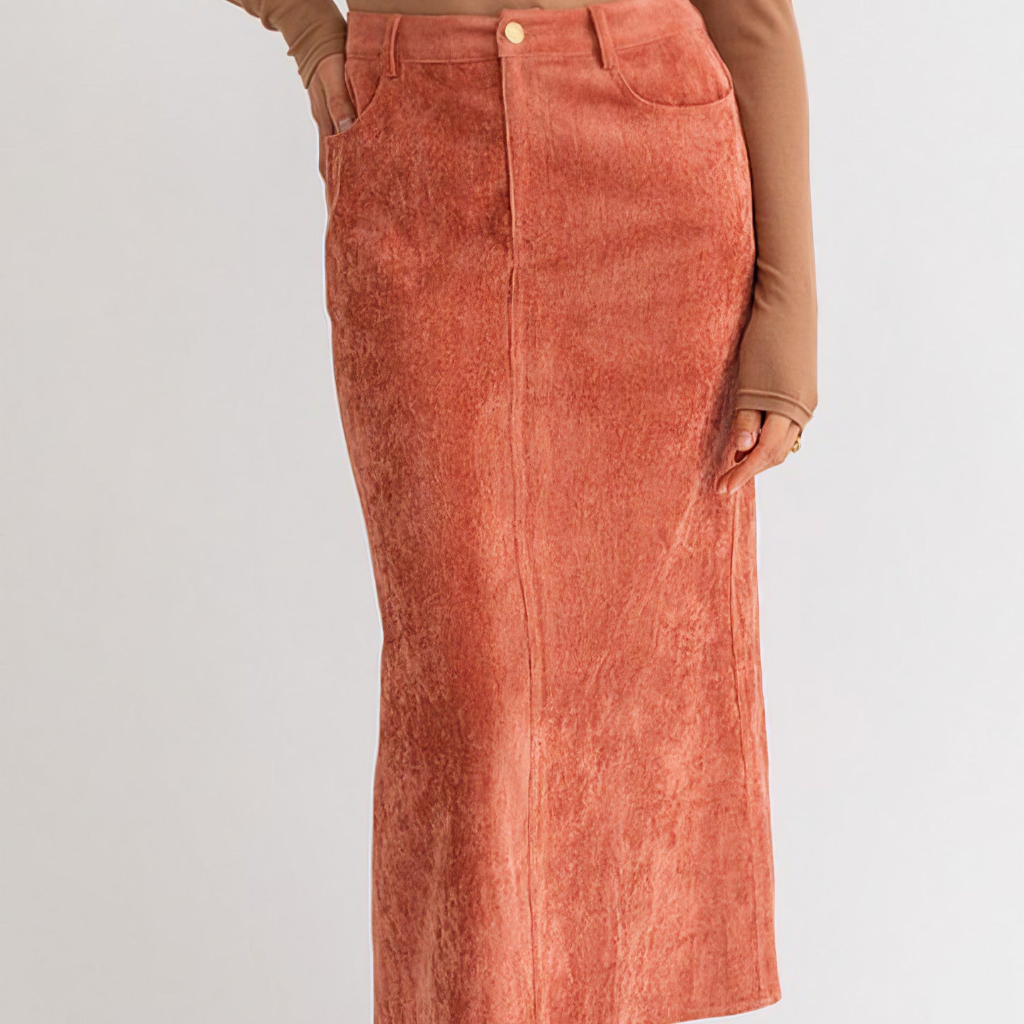 Cord Maxi Skirt