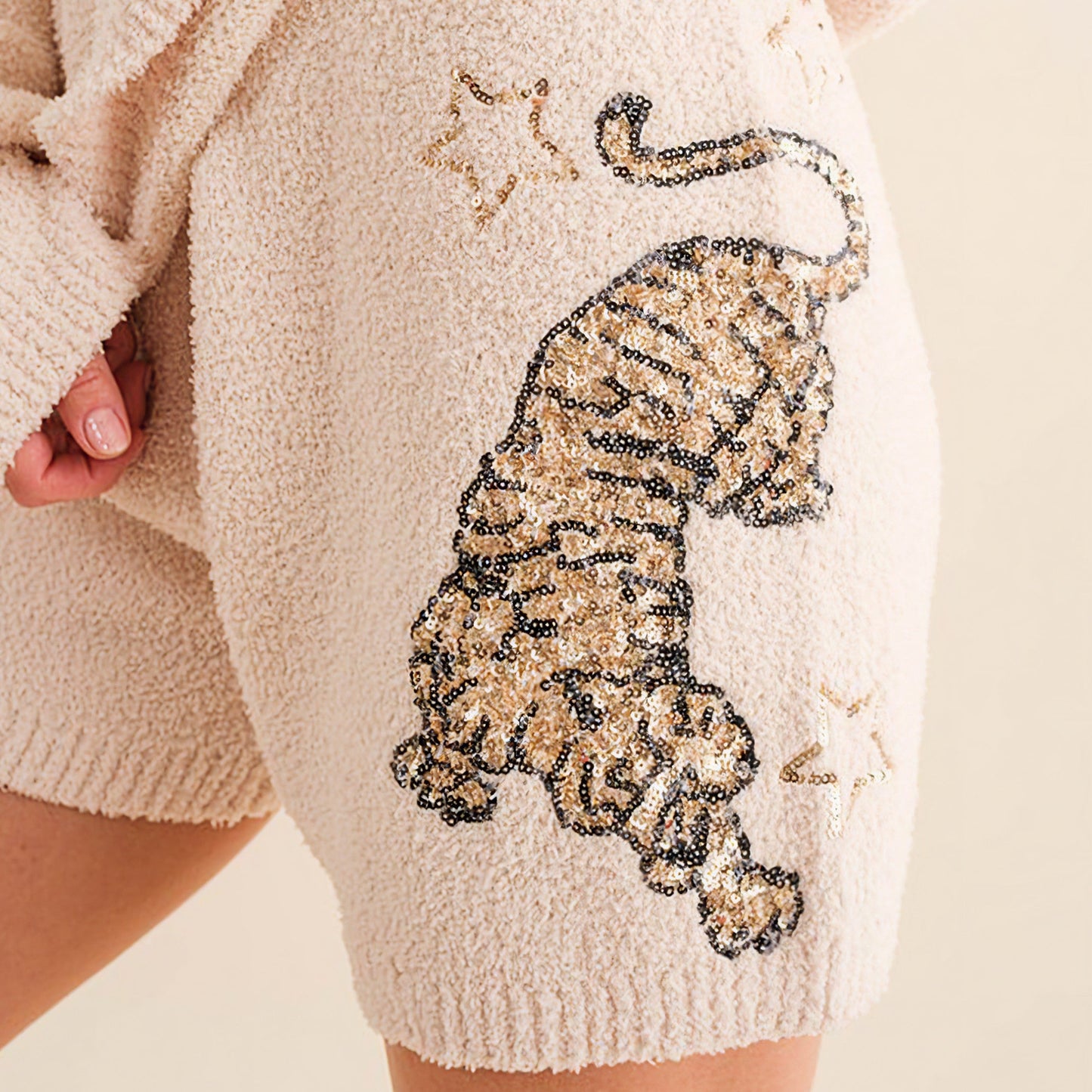 Cozy Soft Knitted Tiger Star Lounge Set