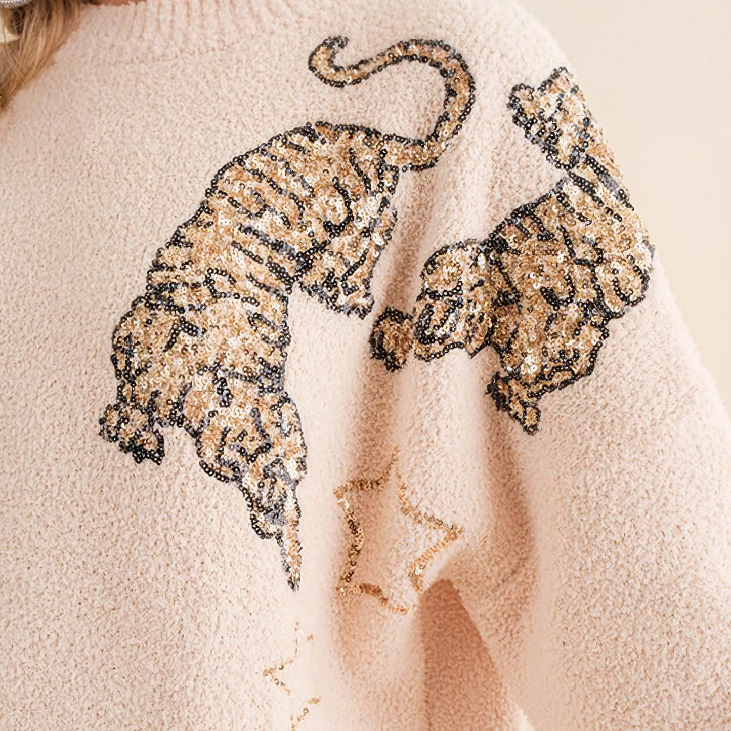 Cozy Soft Knitted Tiger Star Lounge Set