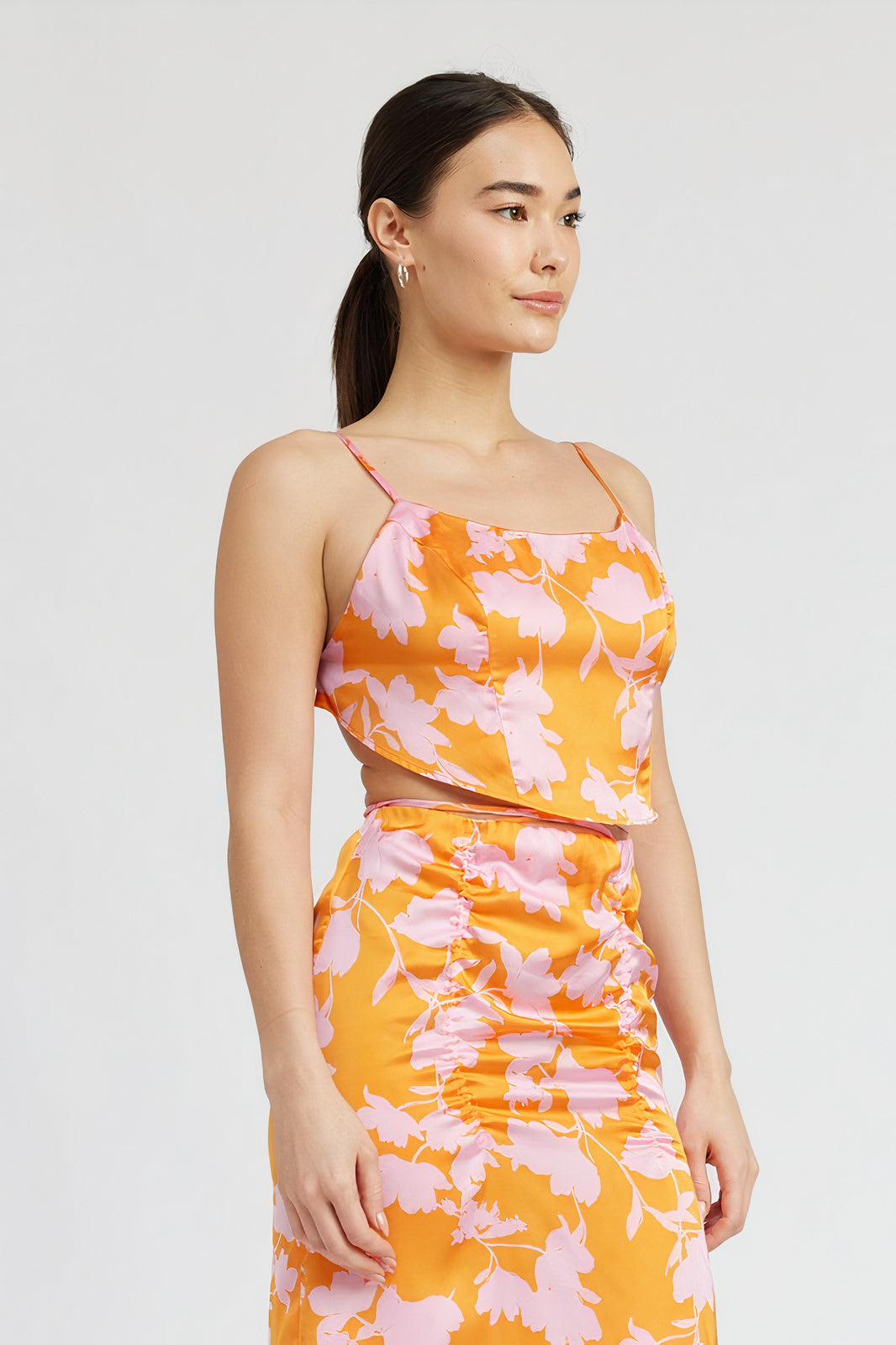 Lena Woven Tie Back Top