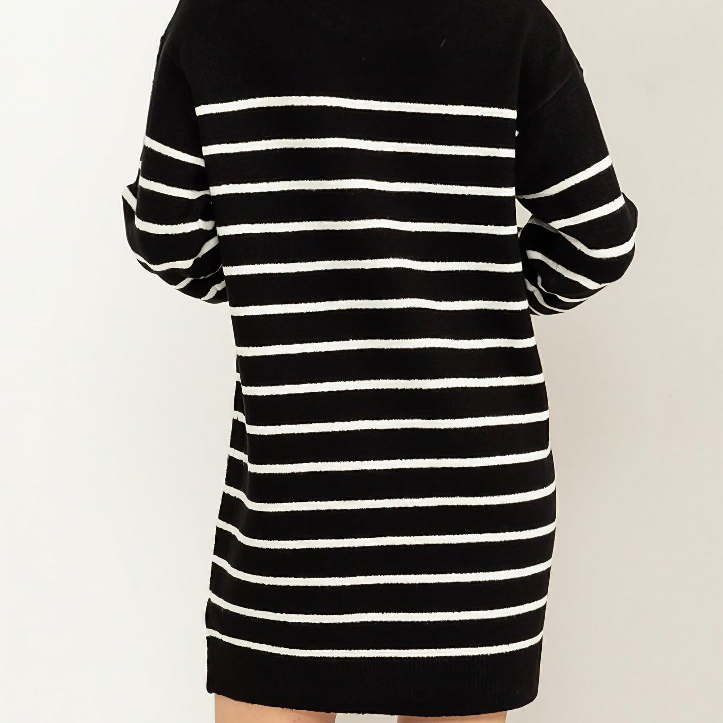 Casually Chic Striped Sweater Dress