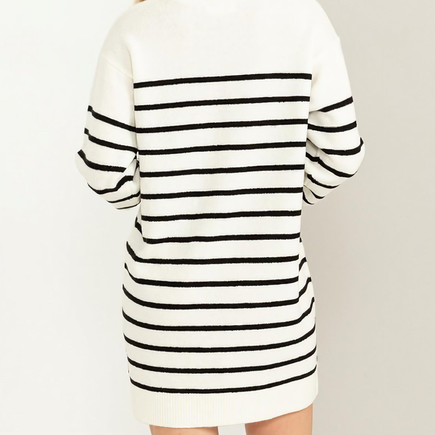 Casually Chic Striped Sweater Dress