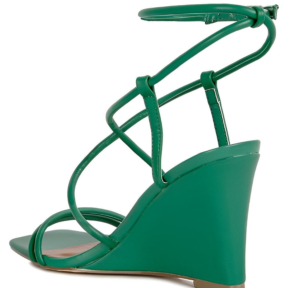 Gracyn Ankle Strap Wedge Sandals