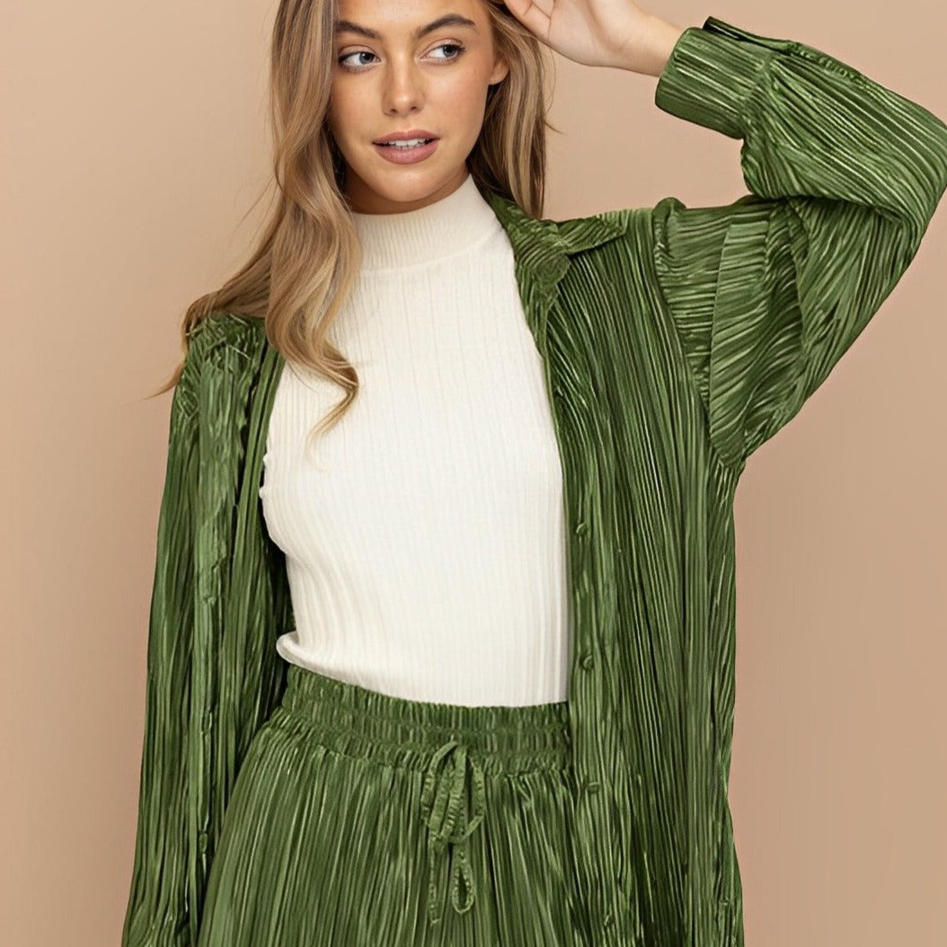 Pleated Pearls Set