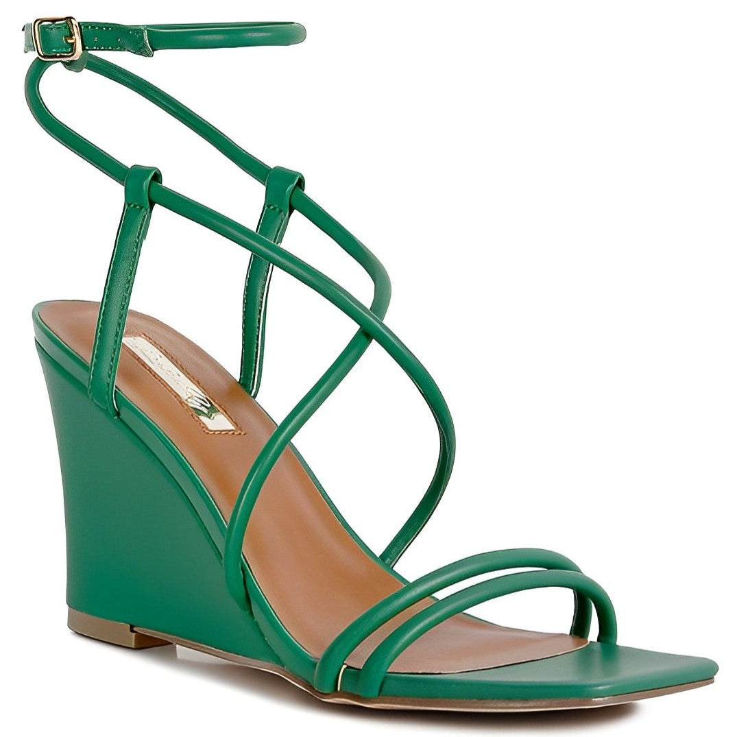 Gracyn Ankle Strap Wedge Sandals