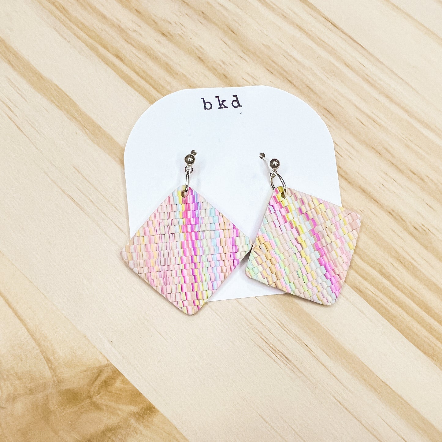 Pastel Woven Diamonds