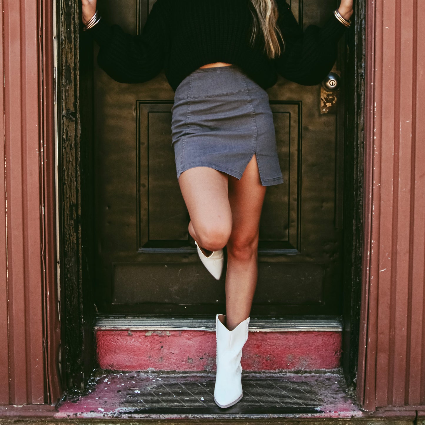 The Grey Game Changer Mini Skirt