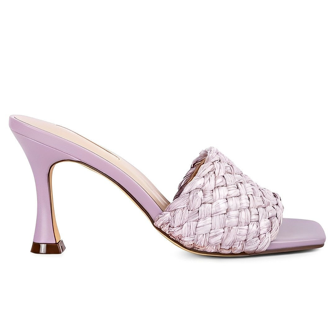 Nia Braided Strap Heeled Sandals