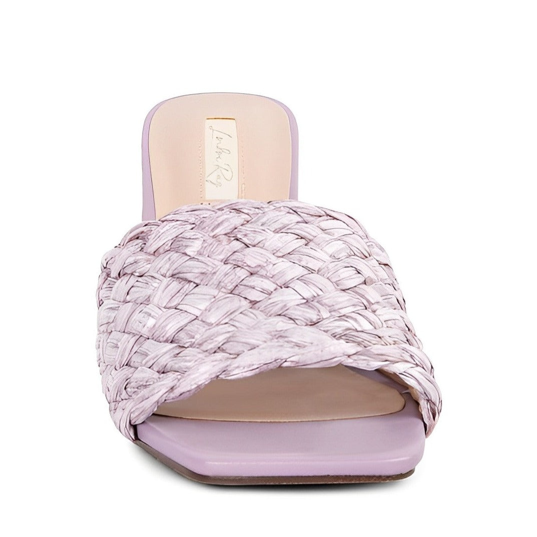 Nia Braided Strap Heeled Sandals