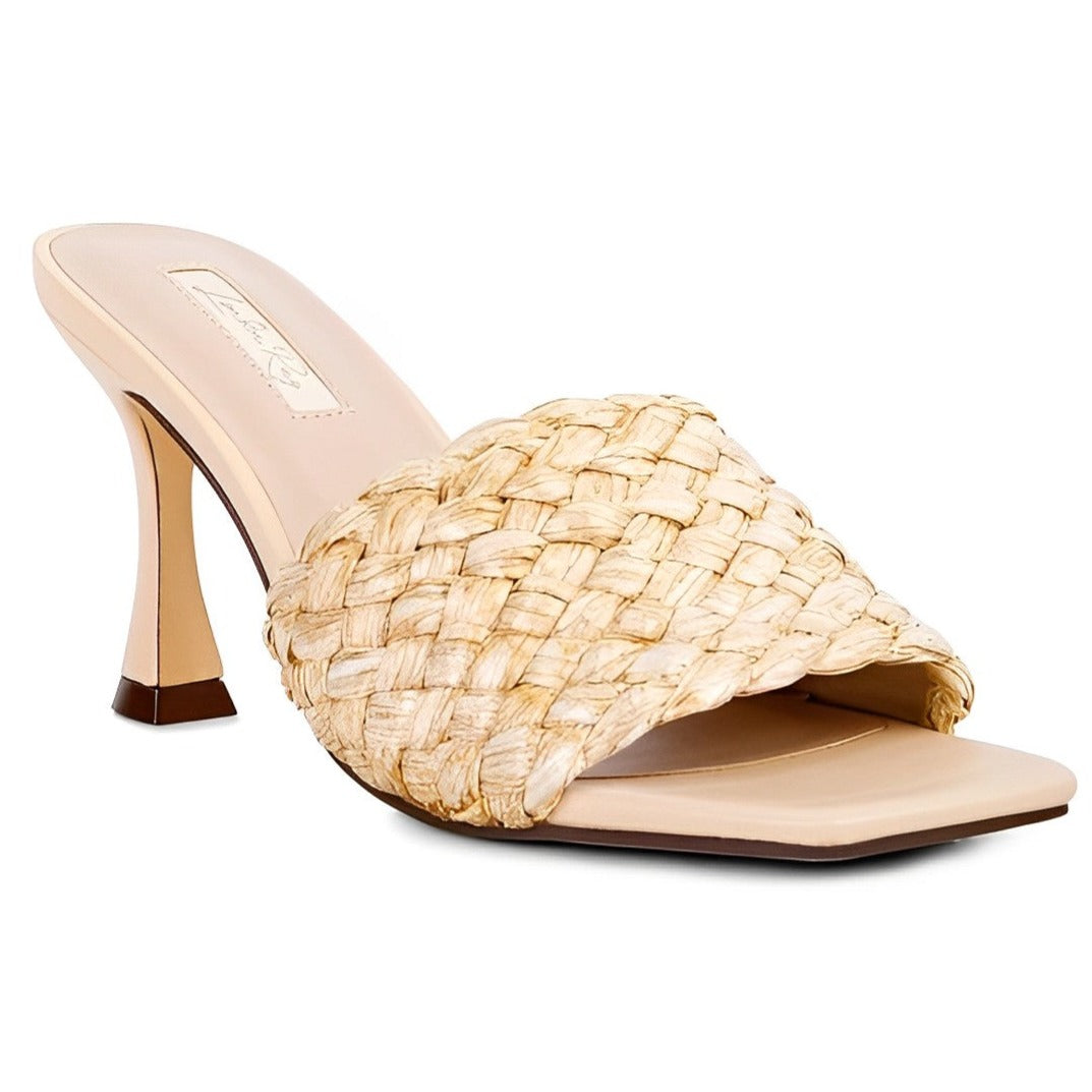 Nia Braided Strap Heeled Sandals