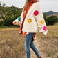 Fuzzy Smile Bell Sleeve Knit Cardigan