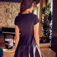Round Neck Ruffle Dress