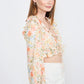 Floral Ruffle Crop Top