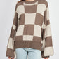 Freeze Frame Checkered Sweater