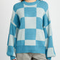 Freeze Frame Checkered Sweater