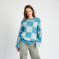 Freeze Frame Checkered Sweater