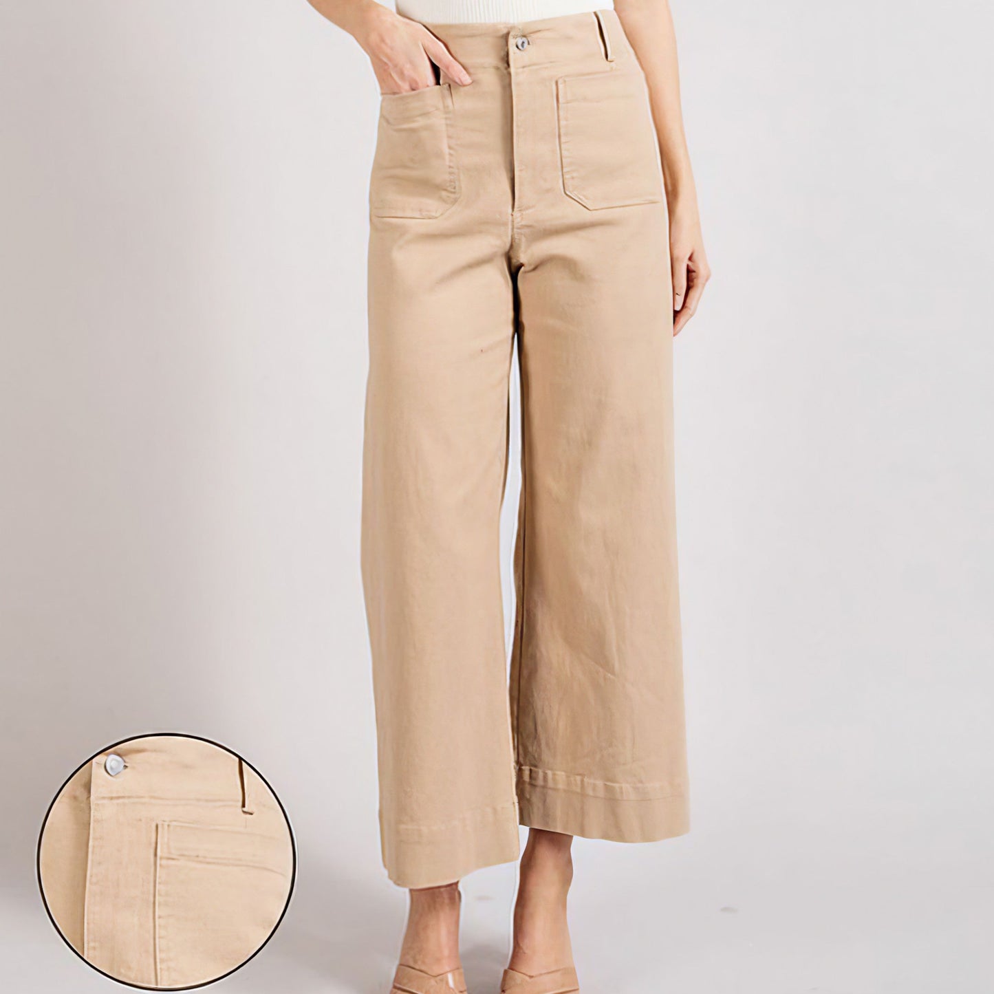 Soft Wash Wide Leg Pants