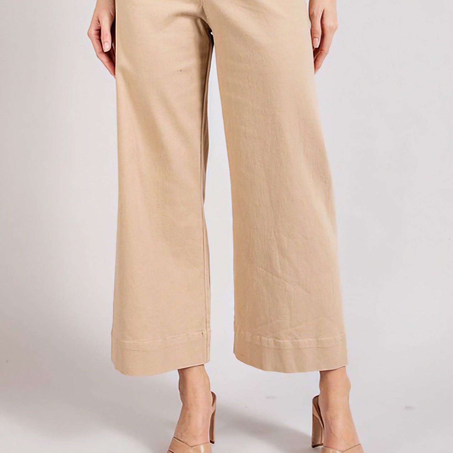 Soft Wash Wide Leg Pants