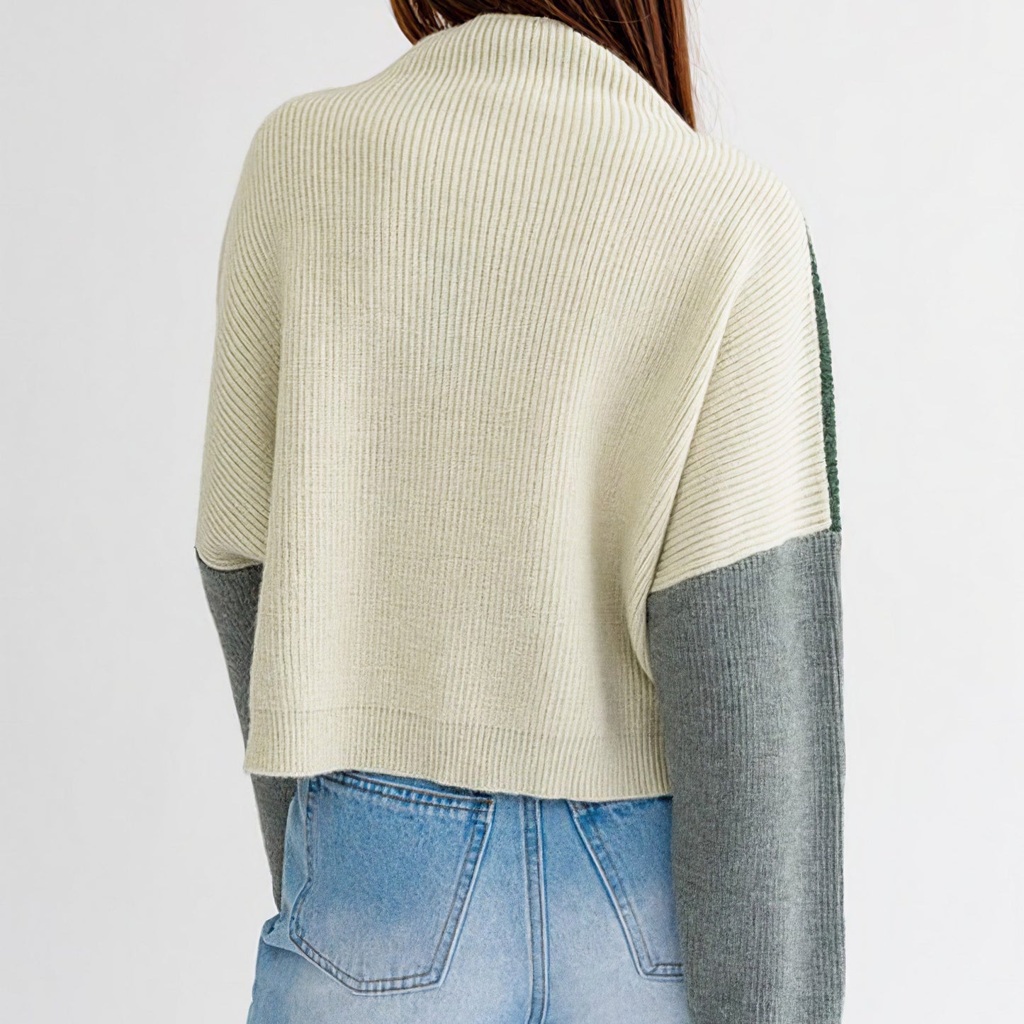 Color Block Oversized Sweater