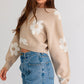 Cropped Daisy Baby Sweater