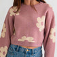 Cropped Daisy Baby Sweater