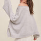 Light Weight Wide Neck Croped Knit Sweater