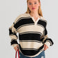 Collared Oversized Sweater Top