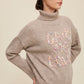 Give Me Love Stitched Mock Neck Sweater