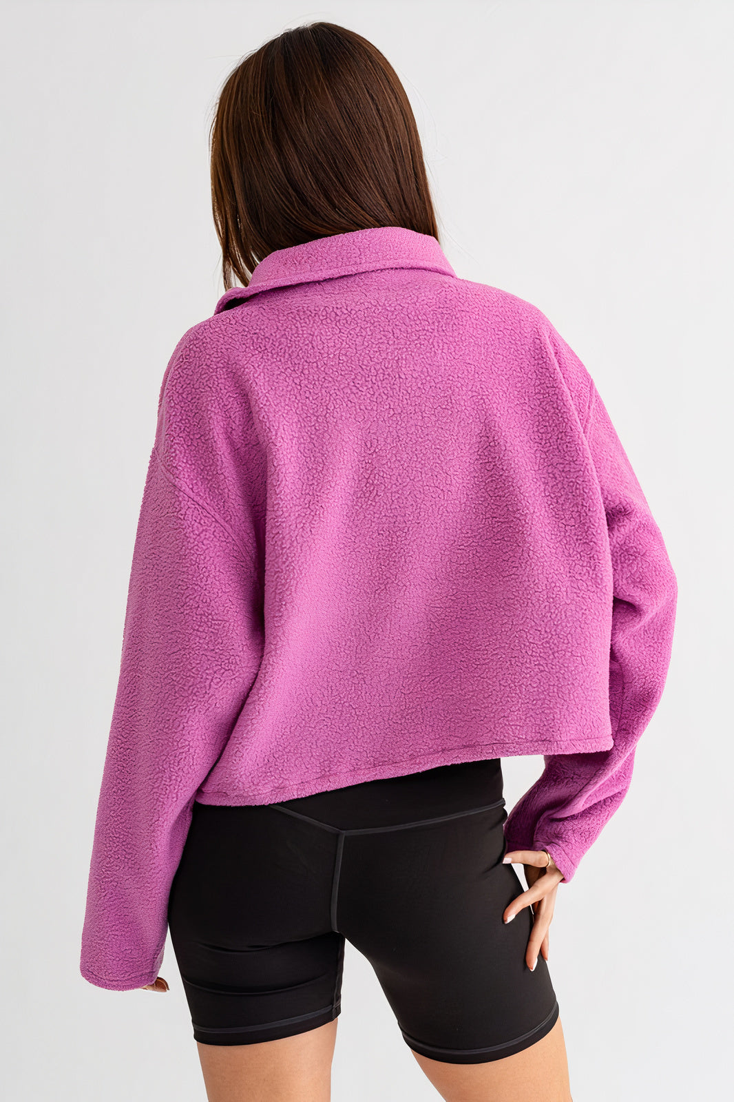 Boxy Fleece Pullover Sweater