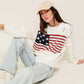 Distressed USA Logo Sweater