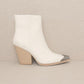 Zion Bootie with Etched Metal Toe