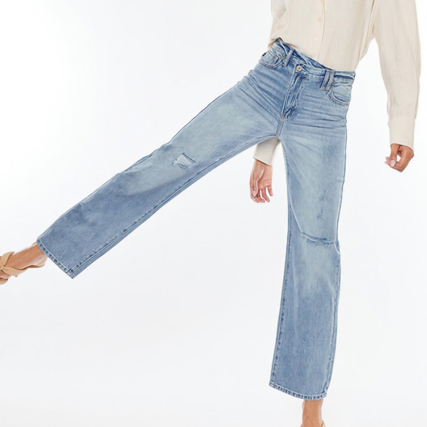 90's Wide Leg Straight Jeans