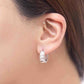 Tapered Baguette Hoop Earrings