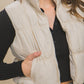 High Neck Cropped Puffer Vest