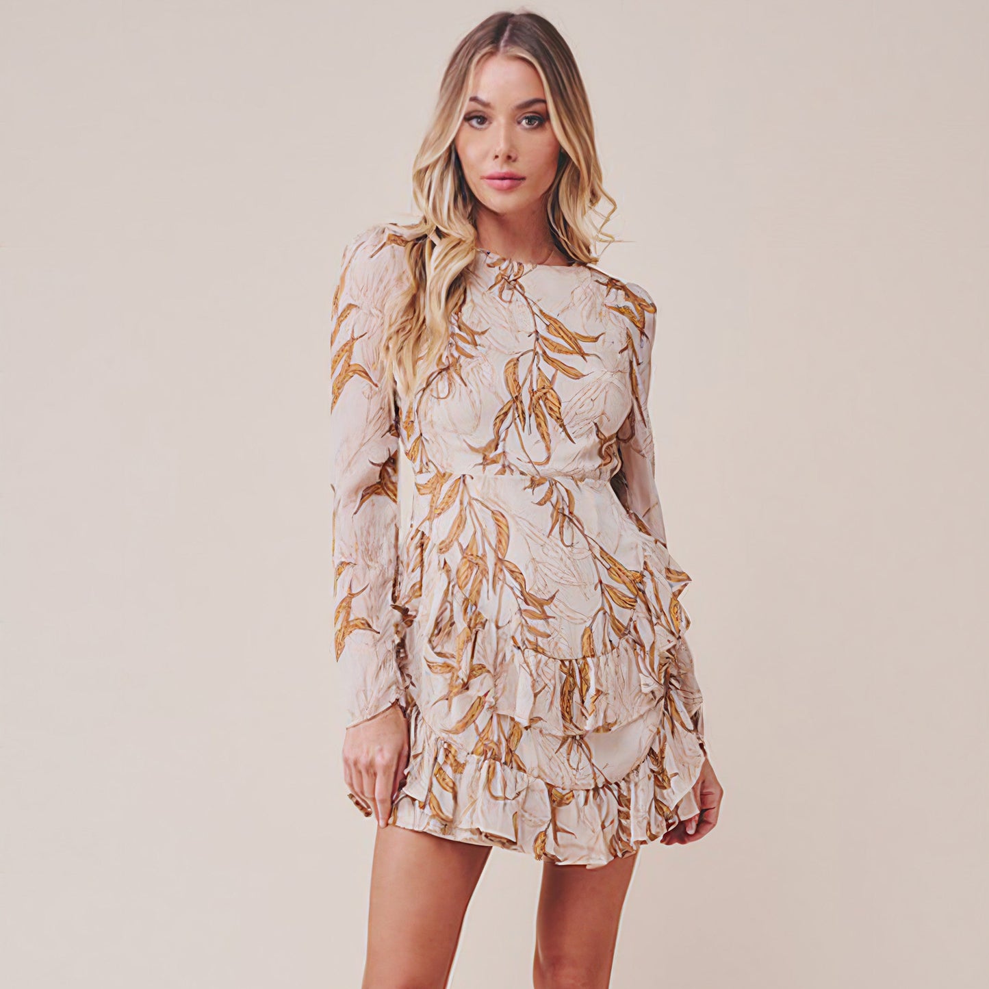 Fall in Love Mini Ruffle Dress