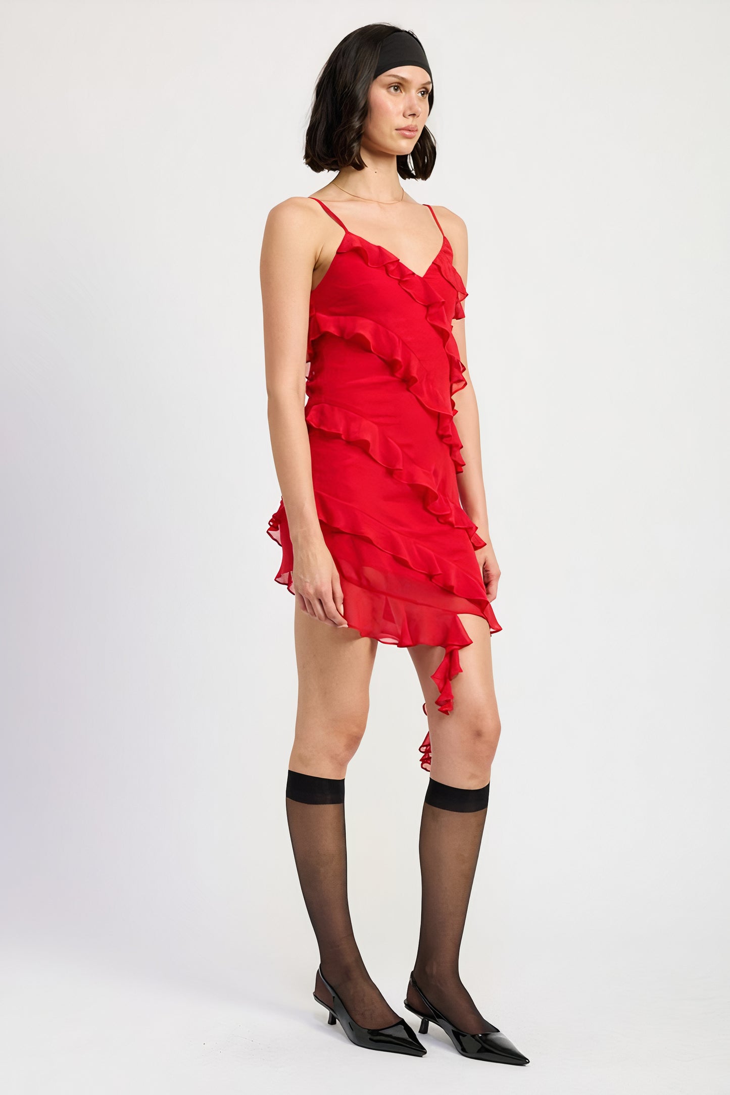 Ruffle My Feathers Mini Dress