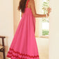 Contrast Trim Square Neck Sun Dress