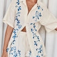 Ciao Blue Embroidered Set