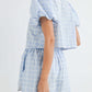 Plaid Puff Sleeve Set