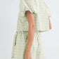 Plaid Puff Sleeve Set