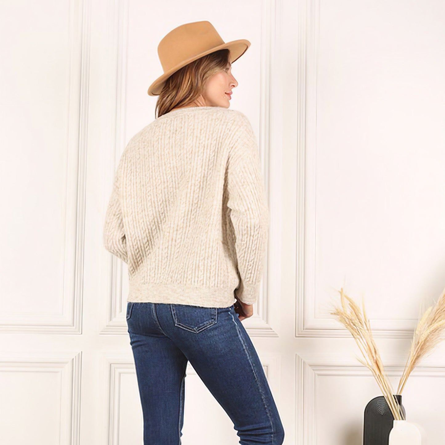 Oversize Cable Knit Sweater