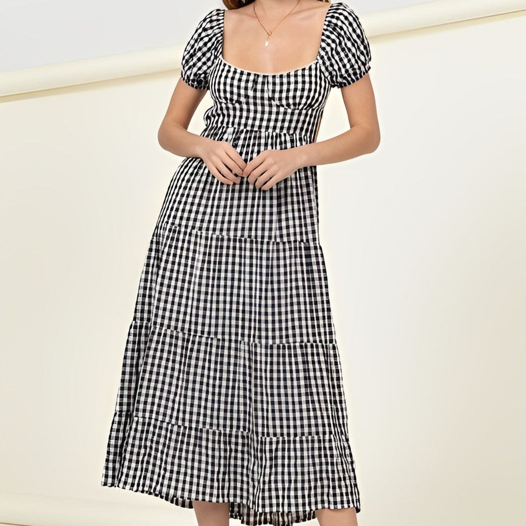 Somewhere To Go Gingham Dress