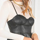 Vegan Leather Mini Dress