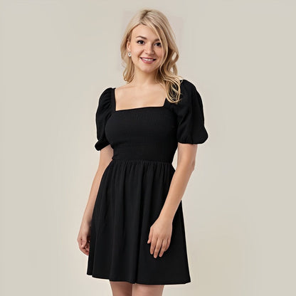 Puff Sleeved Poppy Dress