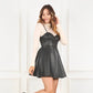 Vegan Leather Mini Dress