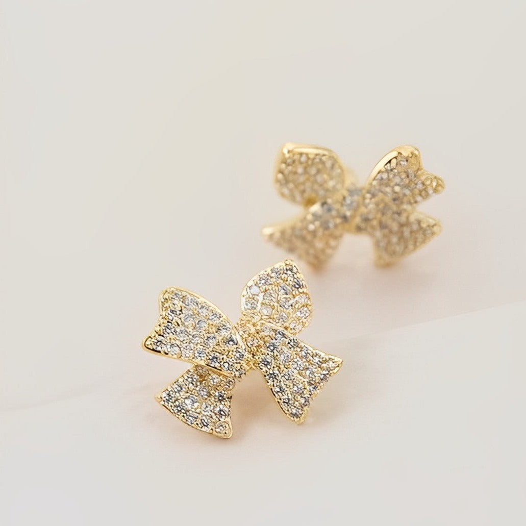 Ribbon Stud Earrings