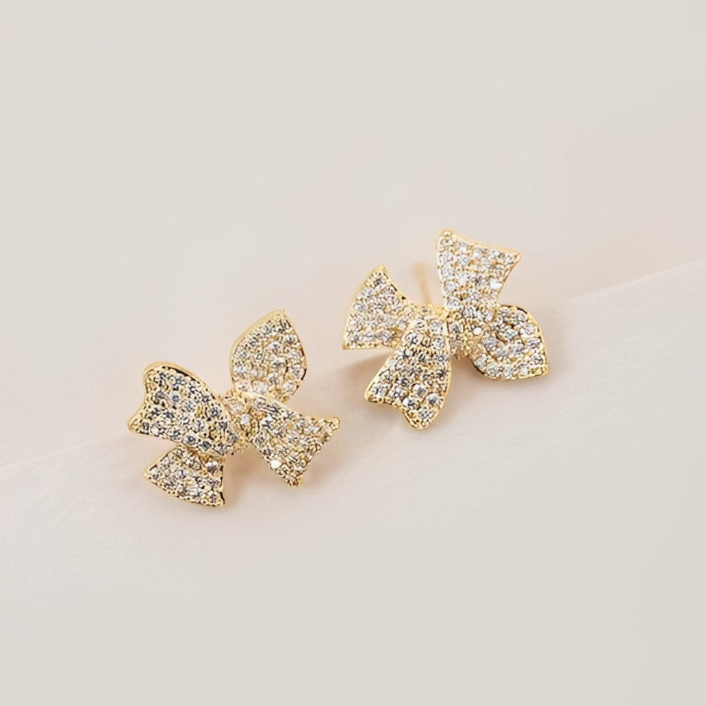 Ribbon Stud Earrings