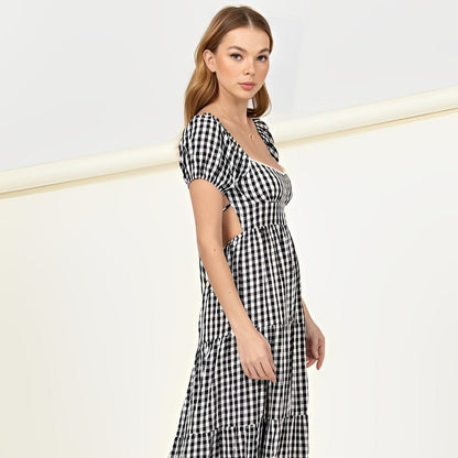 Somewhere To Go Gingham Dress